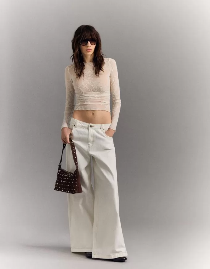 Gathered long sleeve T-shirt Gathered long sleeve T-shirt