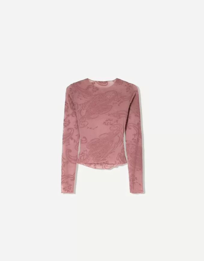 Gathered long sleeve T-shirt Gathered long sleeve T-shirt