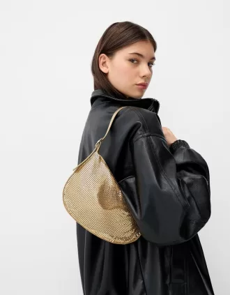Golden mesh bag Golden mesh bag