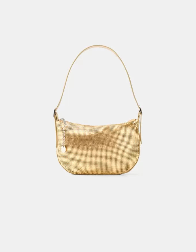 Golden mesh bag Golden mesh bag