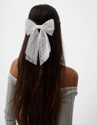 Hair clip with bow Hair clip with bow