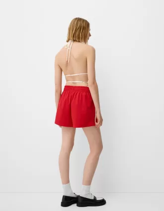 Halter bodysuit with open back