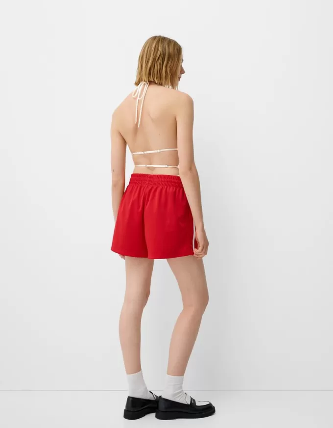 Halter bodysuit with open back