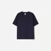 Heavy cotton V-neck short sleeve T-shirt
