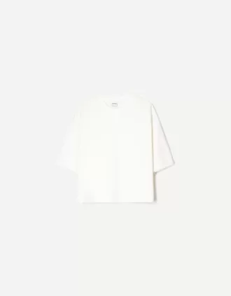 Heavy cotton boxy fit short sleeve T-shirt