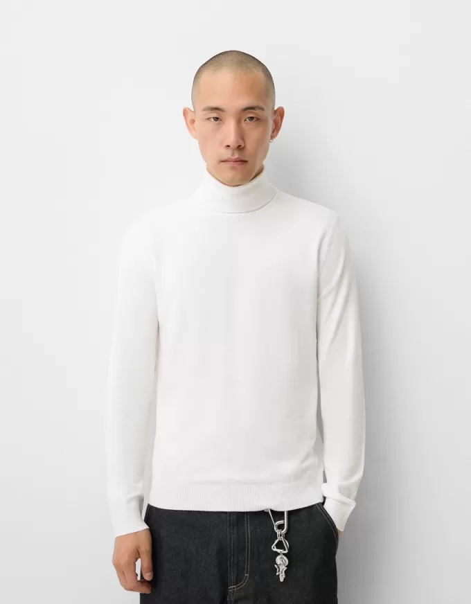 High neck knit sweater High neck knit sweater