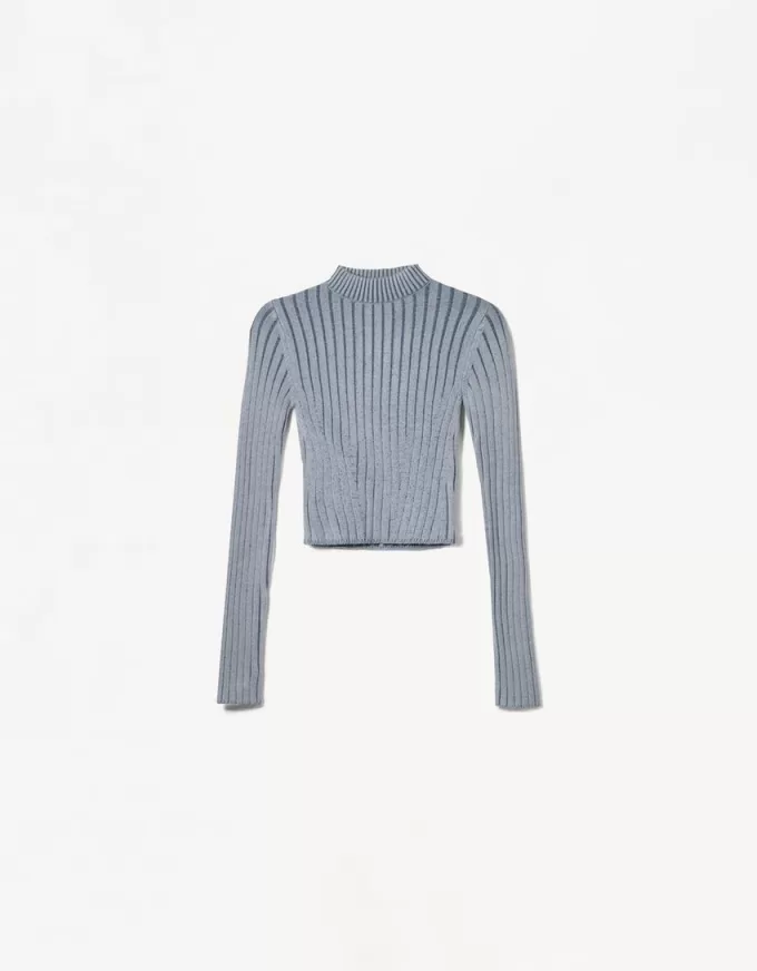 High neck ribbed sweater High neck ribbed sweater