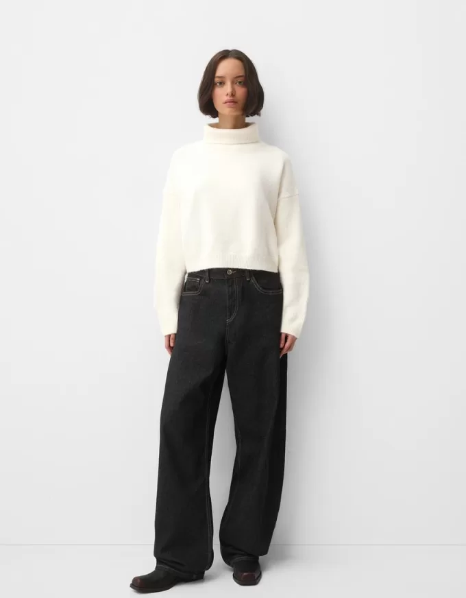 High neck sweater with wide sleeves High neck sweater with wide sleeves