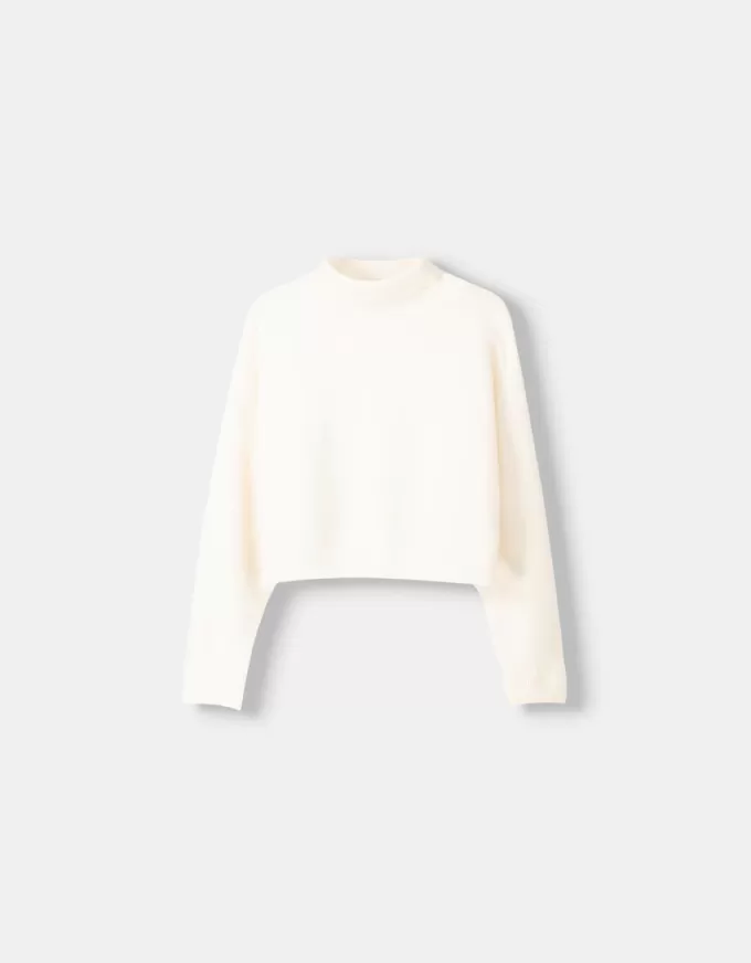 High neck sweater with wide sleeves High neck sweater with wide sleeves