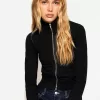 High neck sweatshirt with zipper High neck sweatshirt with zipper