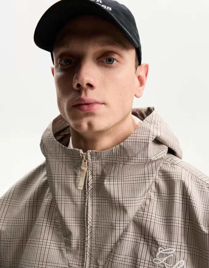 Hooded technical anorak jacket Hooded technical anorak jacket