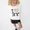 I Love New York mid-length sleeve T-shirt