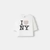 I Love New York mid-length sleeve T-shirt