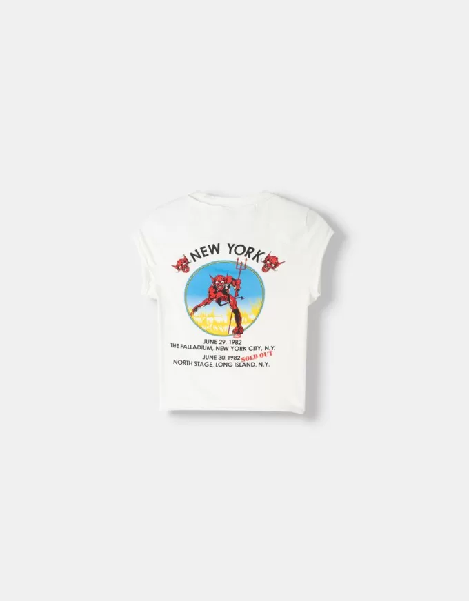 Iron Maiden cropped short sleeve T-shirt