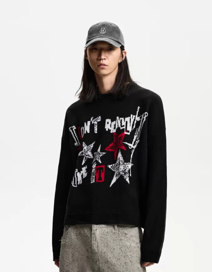 Jacquard boxy-fit sweater Jacquard boxy-fit sweater