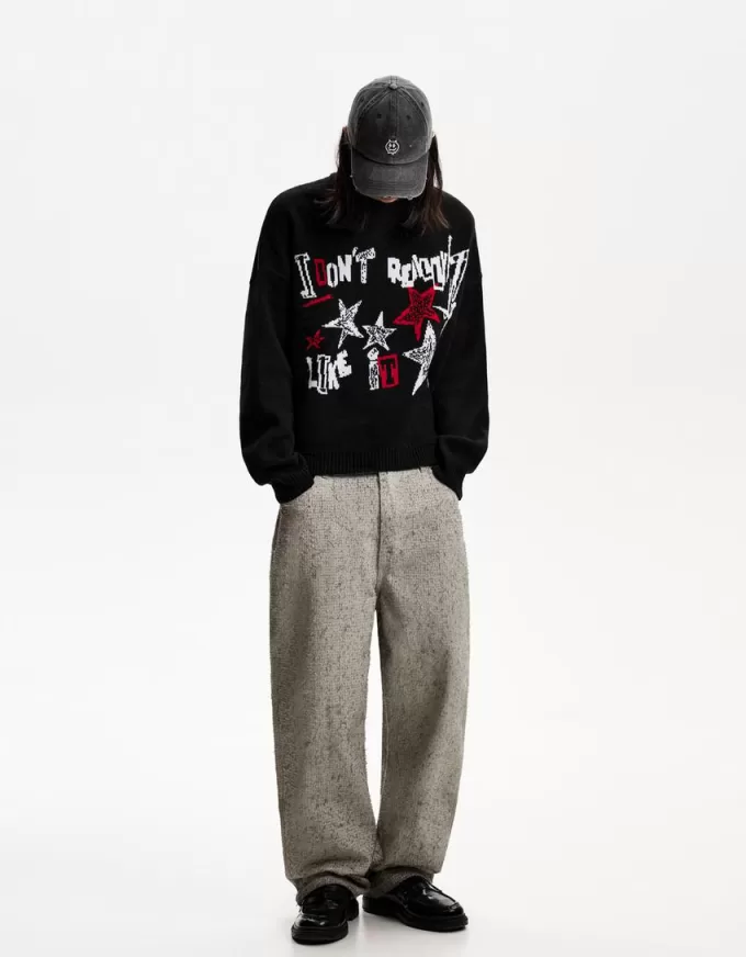 Jacquard boxy-fit sweater Jacquard boxy-fit sweater