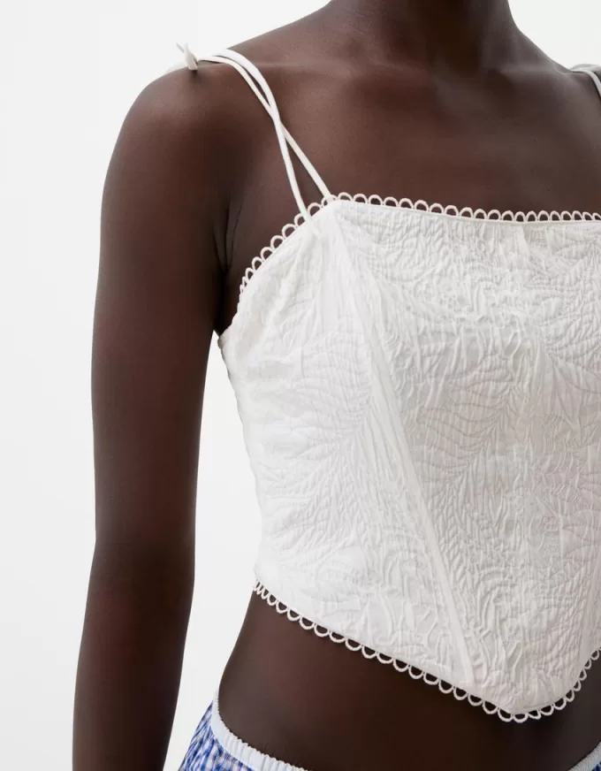 Jacquard corset top Jacquard corset top
