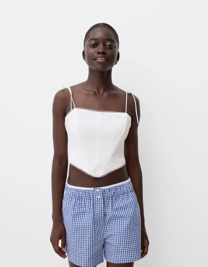 Jacquard corset top Jacquard corset top