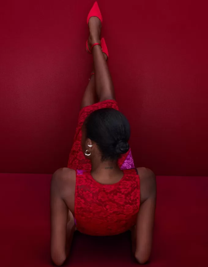 Kitten-heel sandals with ankle strap