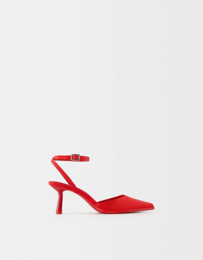 Kitten-heel sandals with ankle strap Kitten-heel sandals with ankle strap