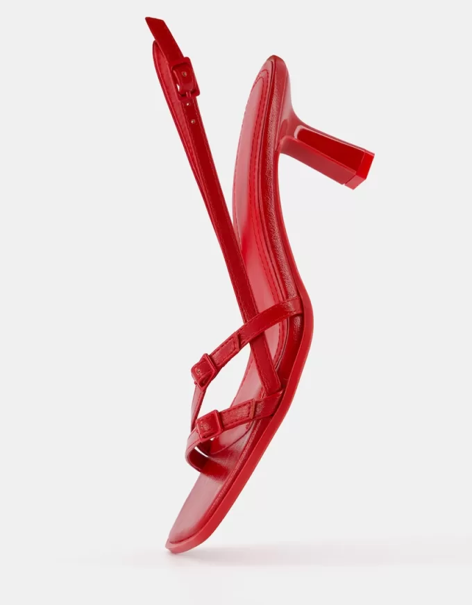 Kitten-heel sandals with buckles Kitten-heel sandals with buckles