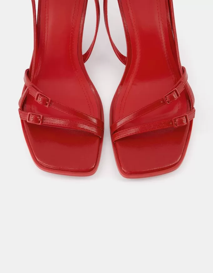 Kitten-heel sandals with buckles Kitten-heel sandals with buckles