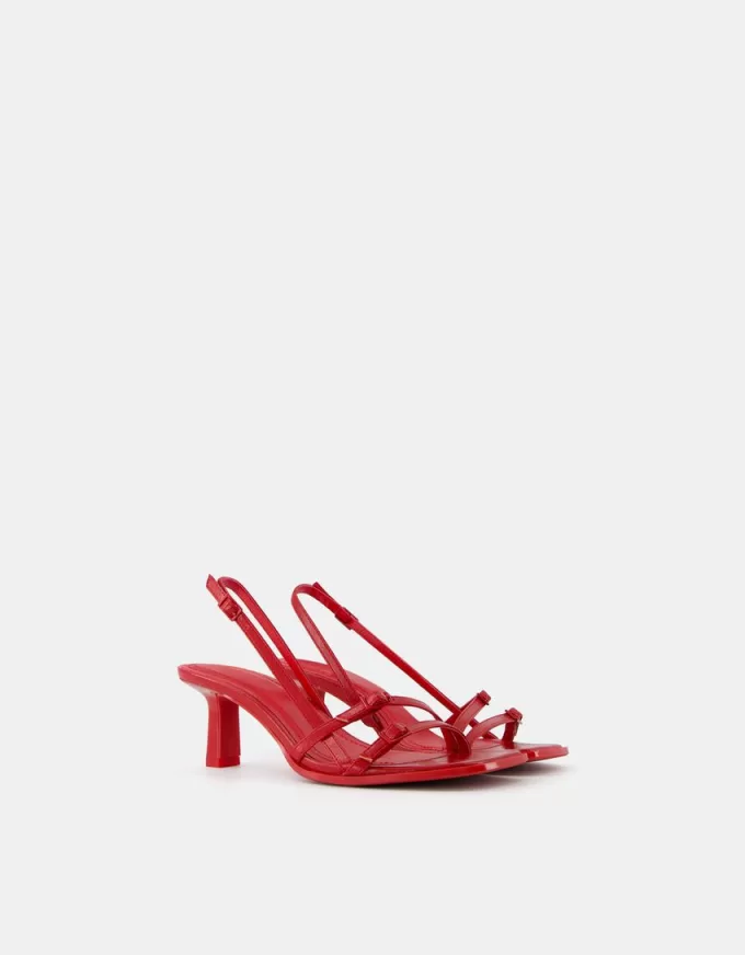 Kitten-heel sandals with buckles Kitten-heel sandals with buckles