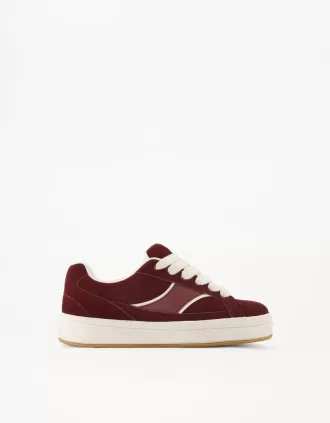 LEATHER skater sneakers