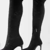 Lace high-heel knee-high boots Lace high-heel knee-high boots