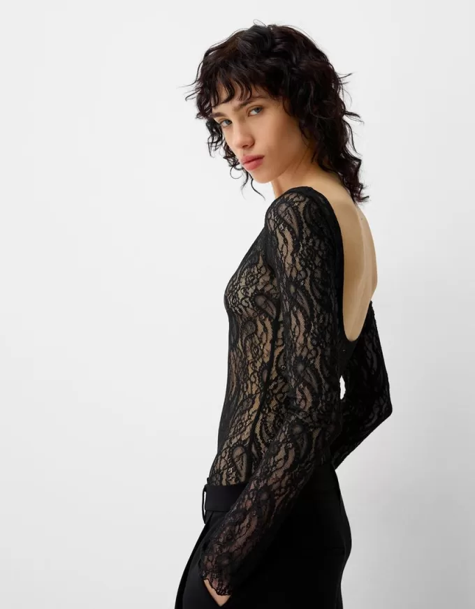 Lace long sleeve bodysuit Lace long sleeve bodysuit