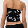 Lace-up bandeau top Lace-up bandeau top