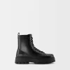 Lace-up track sole ankle boots Lace-up track sole ankle boots