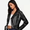 Leather effect biker jacket Leather effect biker jacket