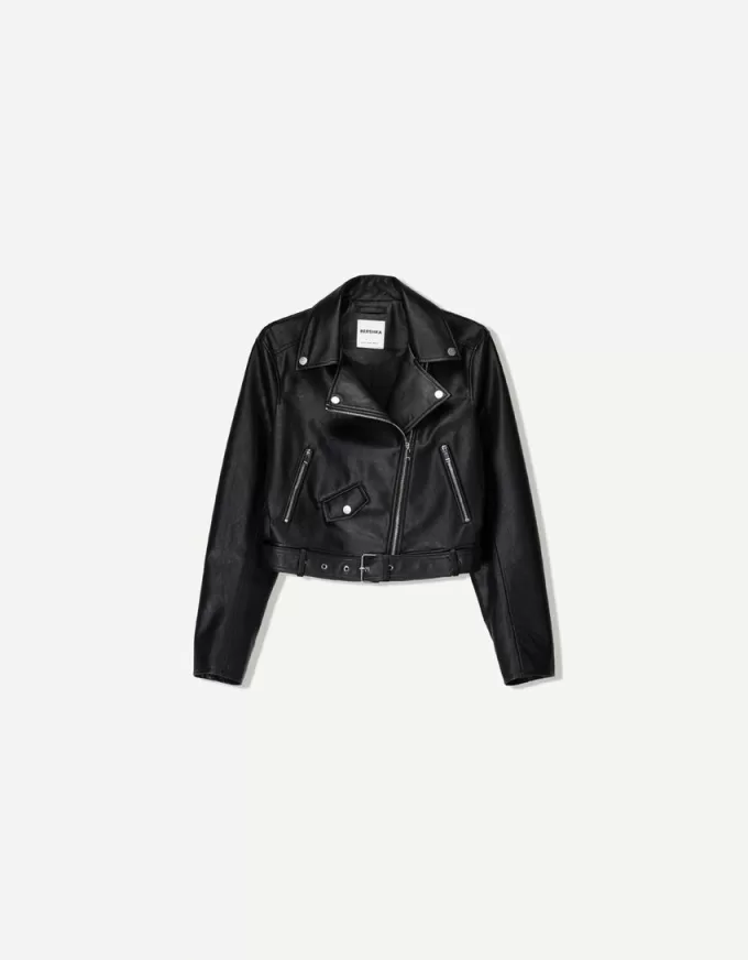 Leather effect biker jacket Leather effect biker jacket