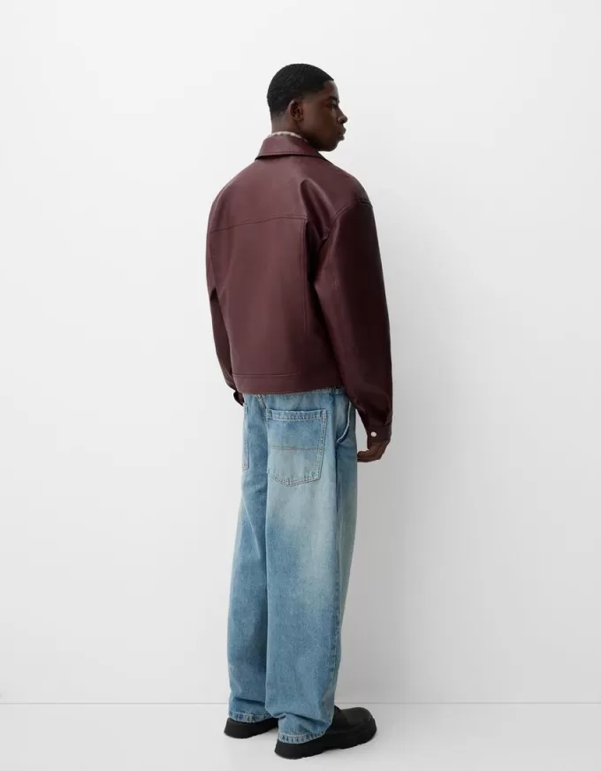 Leather effect jacket