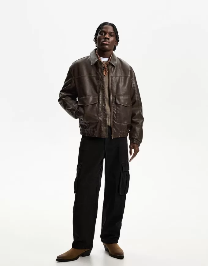 Leather effect jacket Leather effect jacket