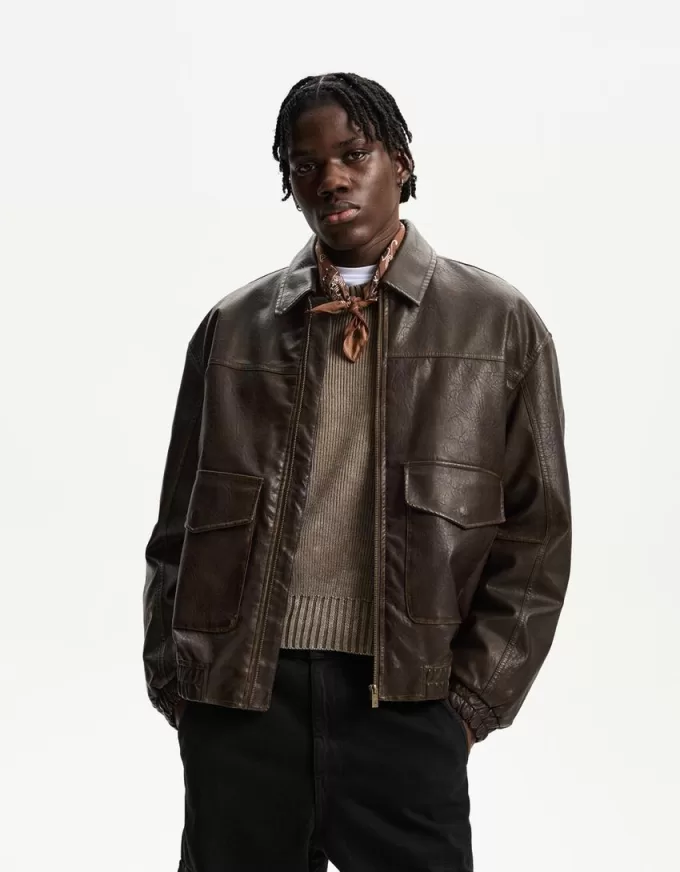 Leather effect jacket Leather effect jacket