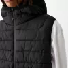 Lightweight puffer vest with hood