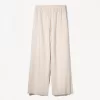Linen blend pants with an elastic waistband Linen blend pants with an elastic waistband