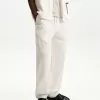 Linen blend wide-leg sweatpants Linen blend wide-leg sweatpants