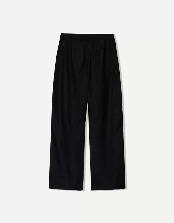 Linen blend wide-leg sweatpants Linen blend wide-leg sweatpants