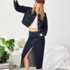 Long denim skirt Long denim skirt