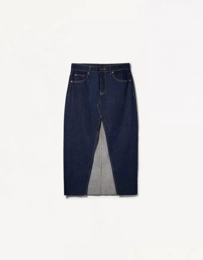 Long denim skirt Long denim skirt