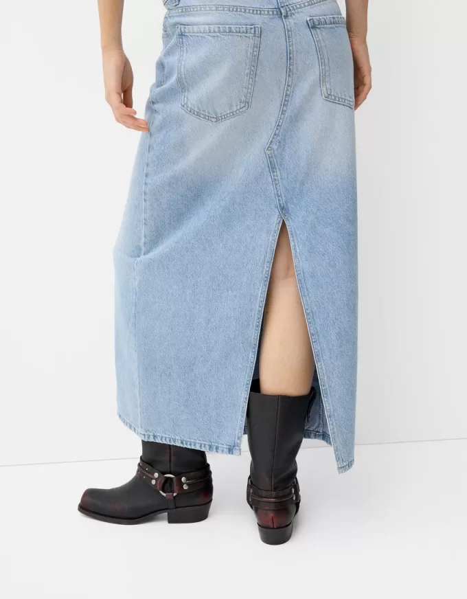 Long denim skirt Long denim skirt