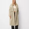 Long faux shearling coat