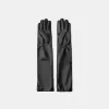 Long leather effect gloves Long leather effect gloves