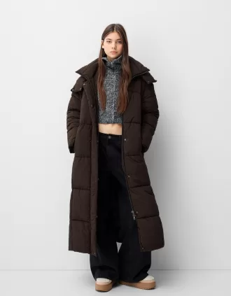 Long puffer coat