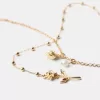 Long rose necklace