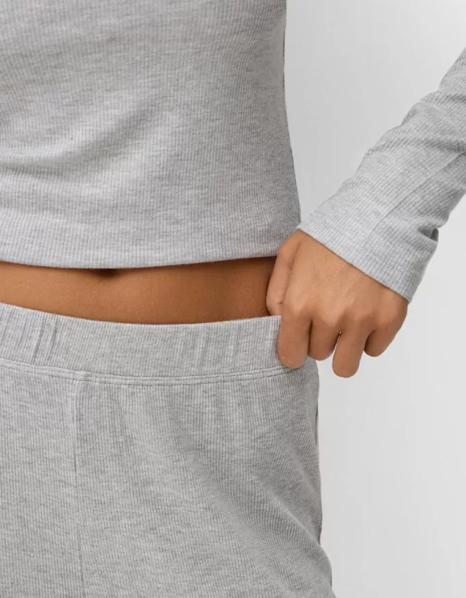 Long sleeve Bardot neckline T-shirt Long sleeve Bardot neckline T-shirt