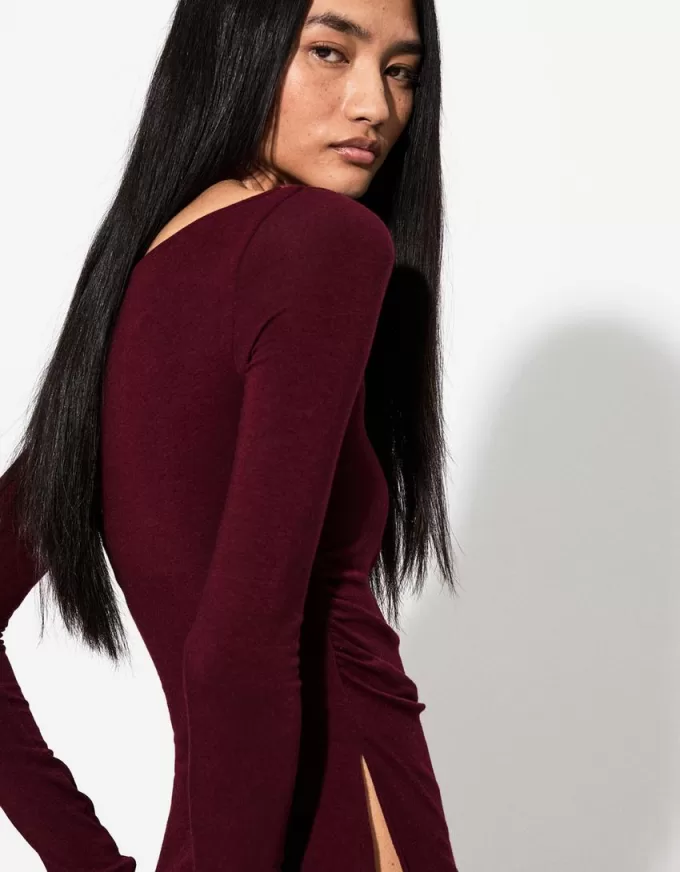 Long sleeve T-shirt with gathered detail Long sleeve T-shirt with gathered detail